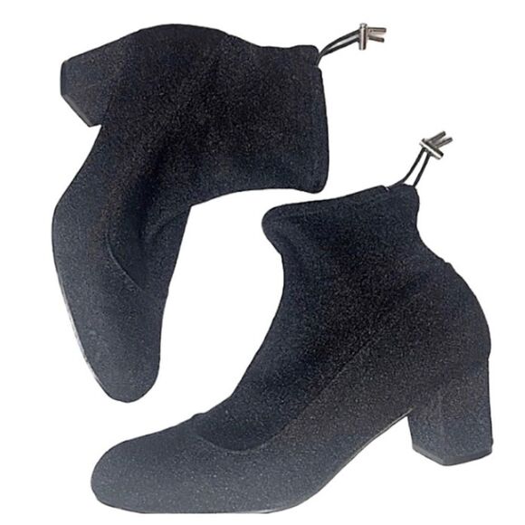 RESERVED Women's Shiny Boots-Socks  Size 8,5 - Picture 1 of 5